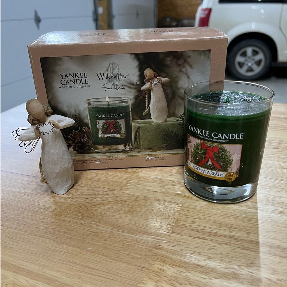2008 Willow Tree by Susan Lordi Ornament and Yankee Candle